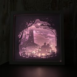 Cadre Lumineux – Coucher de soleil au phare